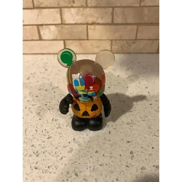 Disney Vinylmation Mickey's Not So Scary Halloween Candy Pumpkin Bucket Bt - Picture 1 of 5